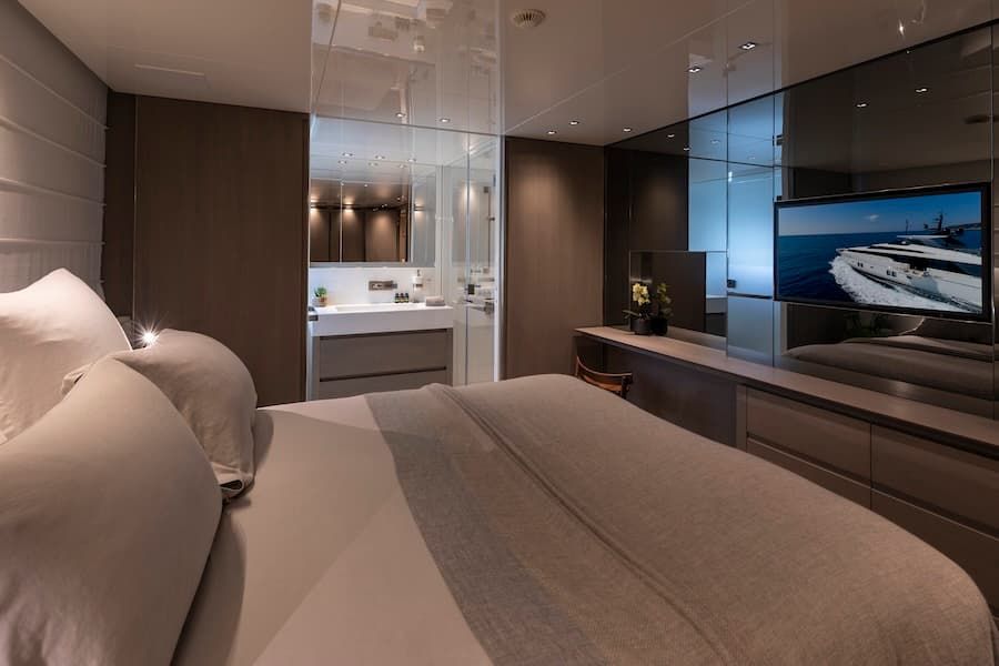 superyacht cabin, luxury living, super yacht charter Greece