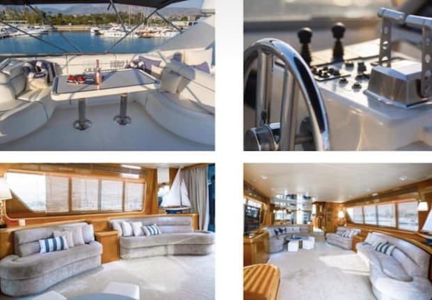 yacht interior, motor yachts Athens, motor yacht charter Greek Islands