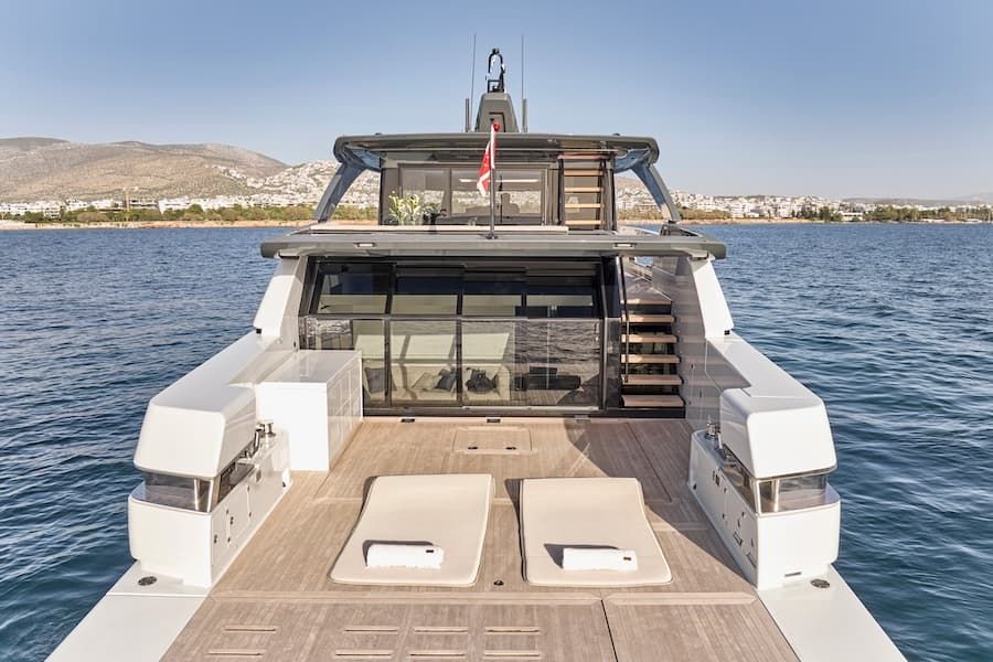 luxury motor yacht charter Greece, weekly charter Greece, Duchess yacht