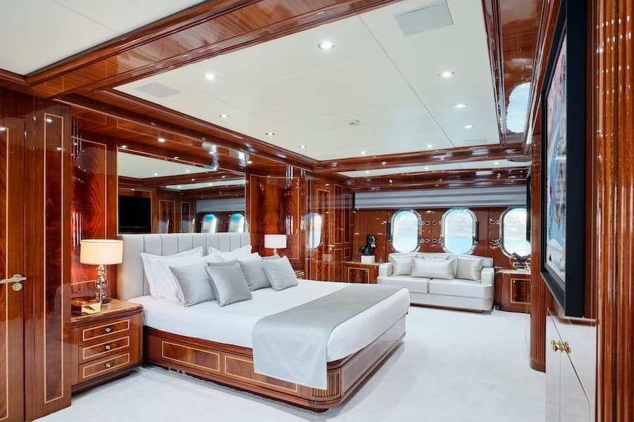 superyacht accommodation, luxury living, superyacht rental Greece