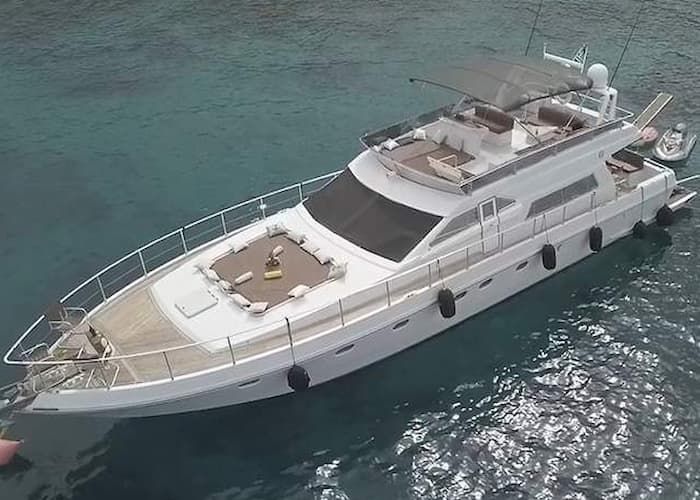 motor yacht rental Mykonos, motor yacht charter Mykonos, day cruise