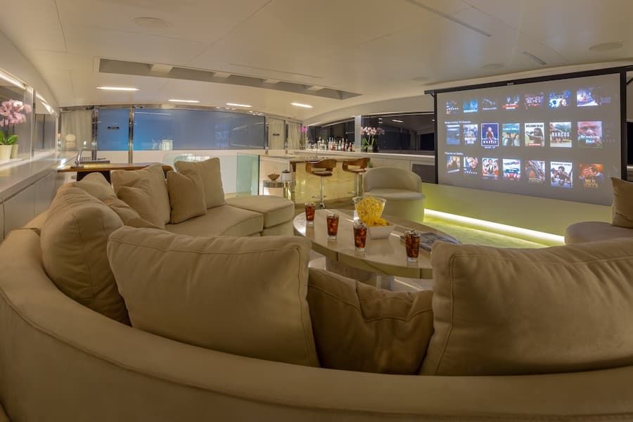 yacht entertainment, superyachts playroom, superyacht charter Greece