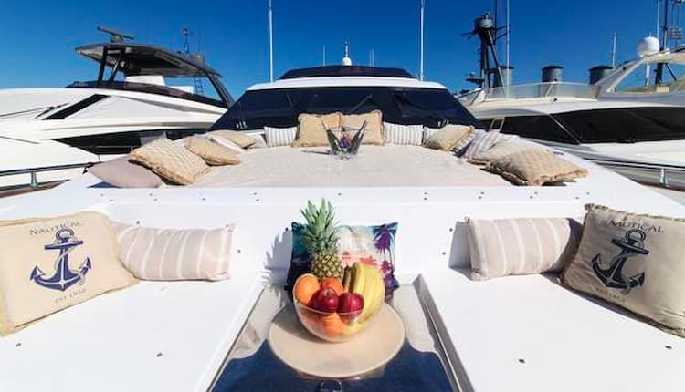 Mykonos motor yacht rental, Mykonos yachting, luxury party yacht