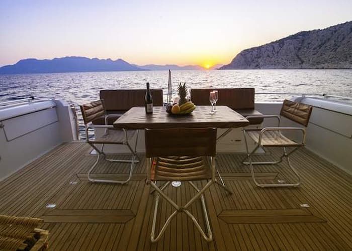 yacht party Mykonos, sunset cruise Mykonos, luxury yachting