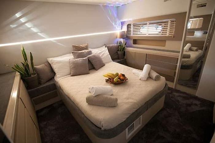 yacht accommodation, motor yacht charter Cyclades, Cyclades yachting