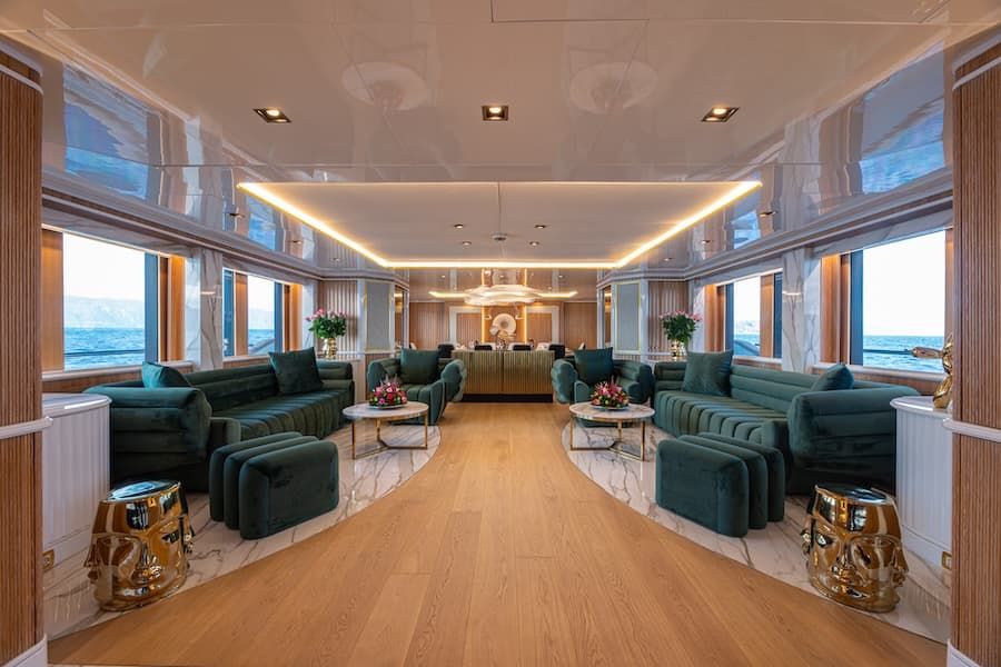 superyacht luxury spaces, finest yachts, super yacht charter Greece