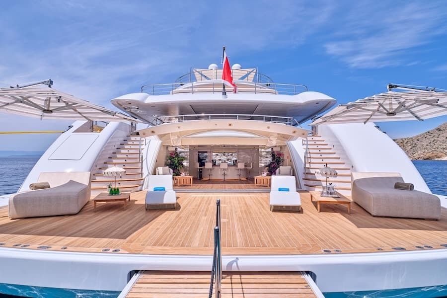 luxury superyacht Optasia, superyacht charter Greece, luxury vacations Greece