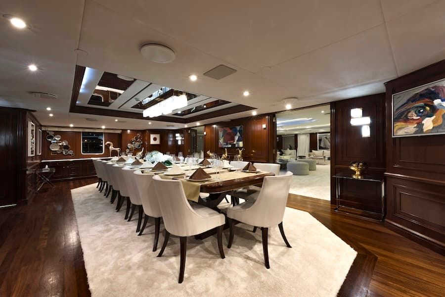 fine dining, gourmet cuisine, super yacht charter Greece