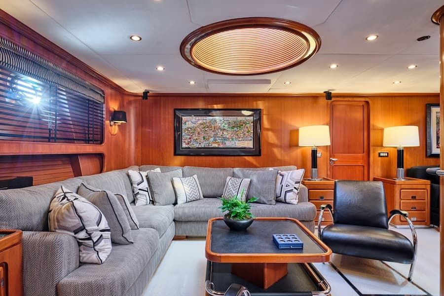 luxury inner spaces, luxury living, sailing yacht charter Greece