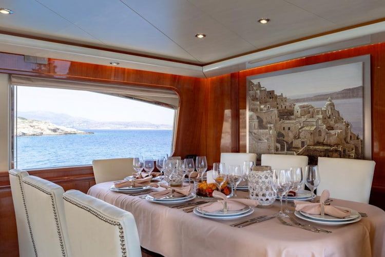 yacht vacations Athens, family yacht vacations Greece, luxury dining