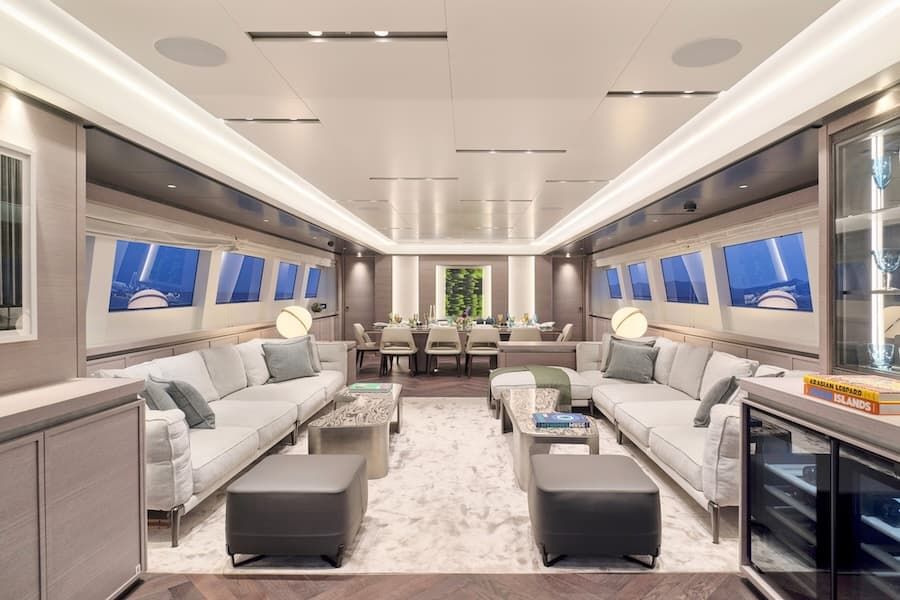 luxury salon, luxury lifestyle, superyacht charter Greece
