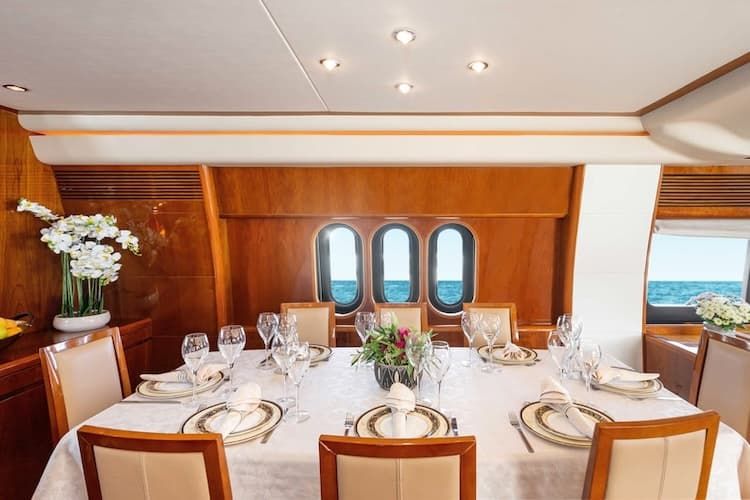 luxury dining, Athens yacht rental, Athens yachts