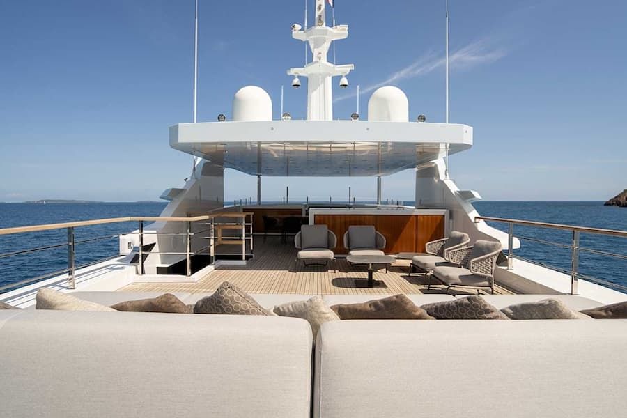 luxury superyachts sundeck, luxury lifestyle, Greece superyacht charter
