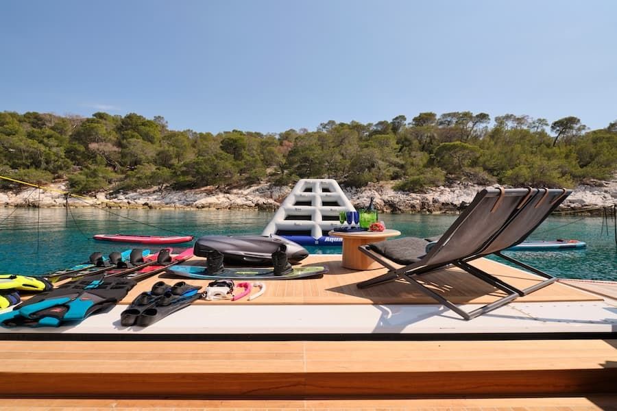 fun toys, luxury yacht charter Greece, superyacht fun activities