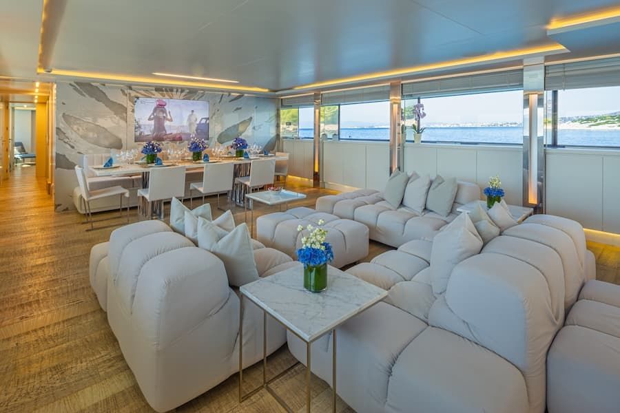 luxury inner spaces, luxury yachting Greece, superyacht charter Greece