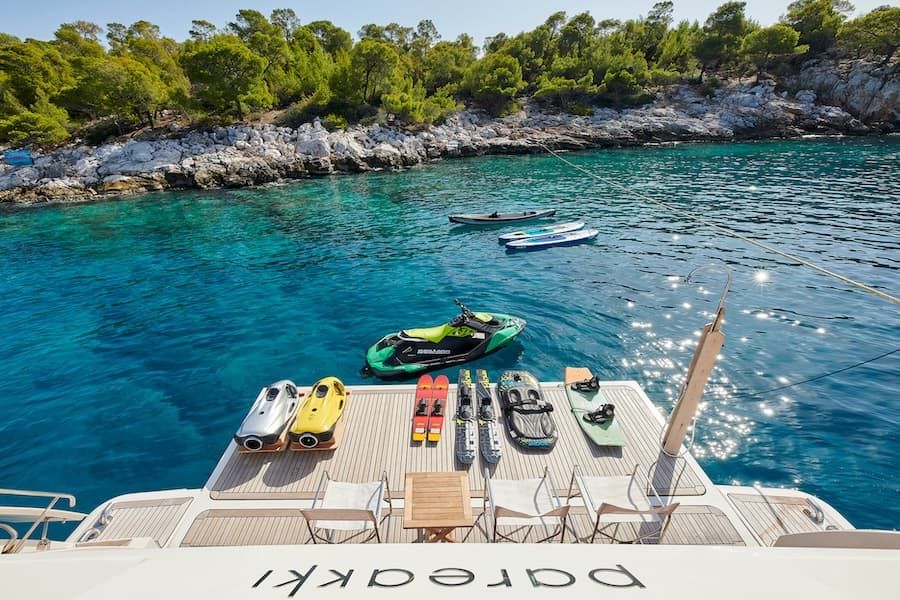 luxury yacht toys, superyacht motor toys, superyacht charter Greece
