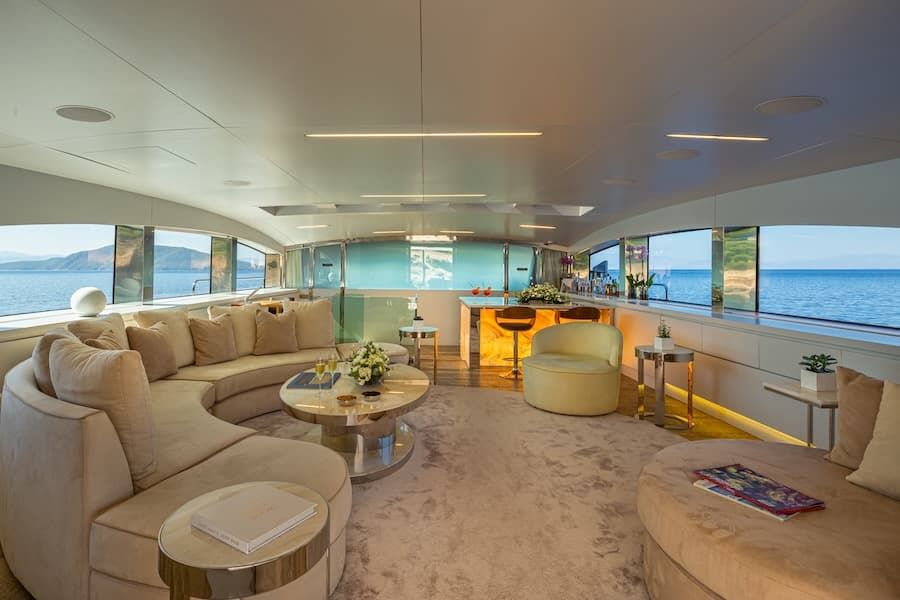 luxury inner spaces,, luxury lifestyle, superyacht charter Greece