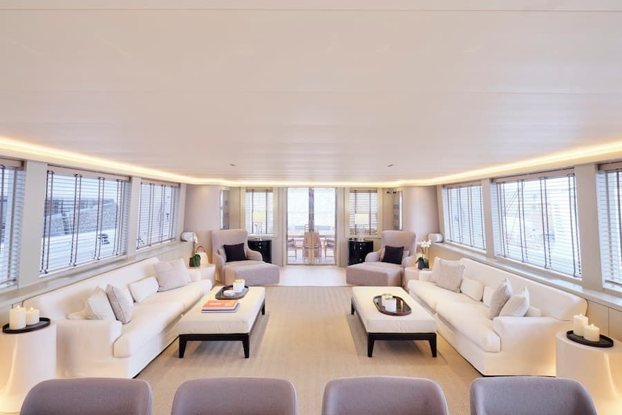 luxury interior, super yacht charter Greece, superyacht Endless Summer