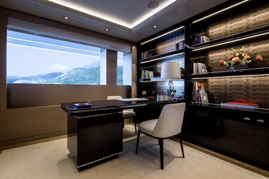 luxury business office, Opari luxury. mega yacht charter Greece