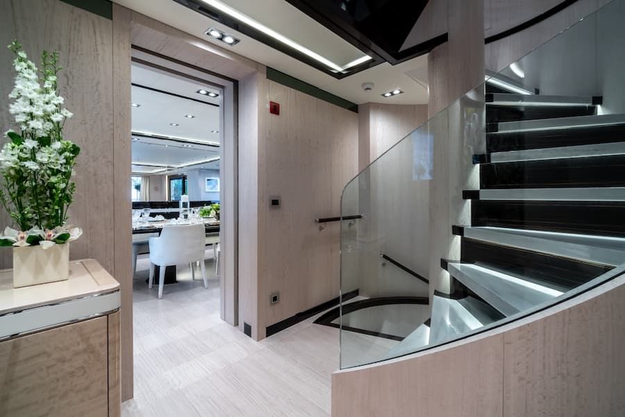 luxury interior, luxury superyacht, superyacht charter Greece