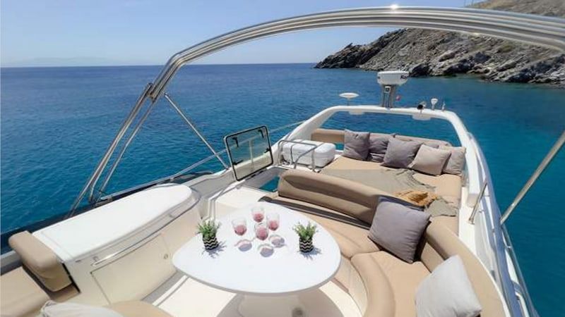 private yacht party Mykonos, private motor yacht rental, Greek Islands