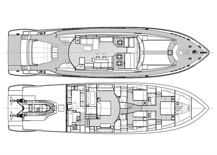 Greece motor yacht charter, yacht interior, luxury vacations Greece