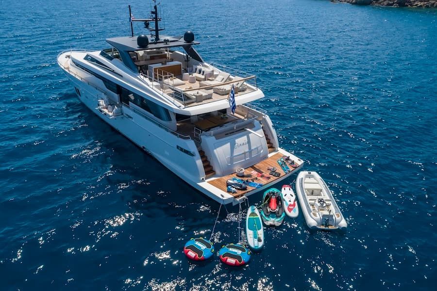 luxury yacht toys, luxury superyacht charter, yacht charter Greece