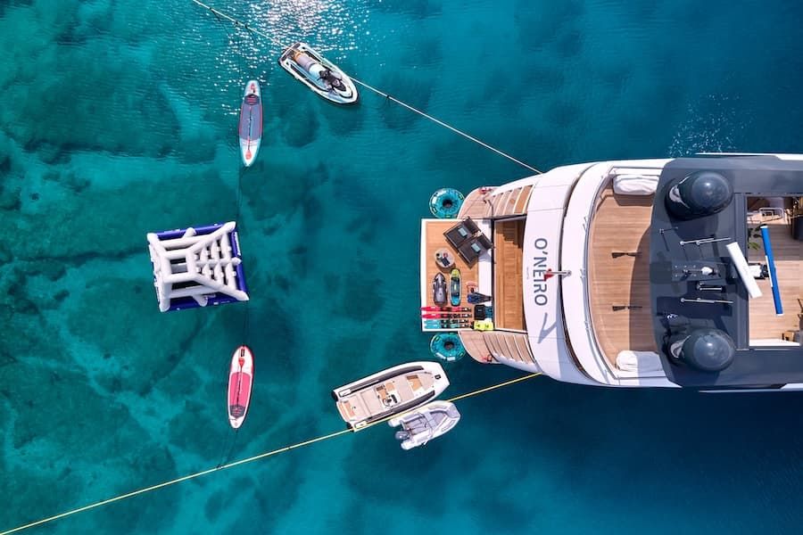 luxury yacht toys, water sports, super yacht charter Greece
