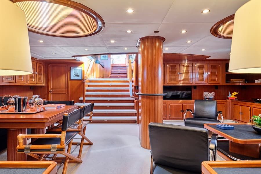 luxury inner spaces, luxury lifestyle, sailing yacht Greece
