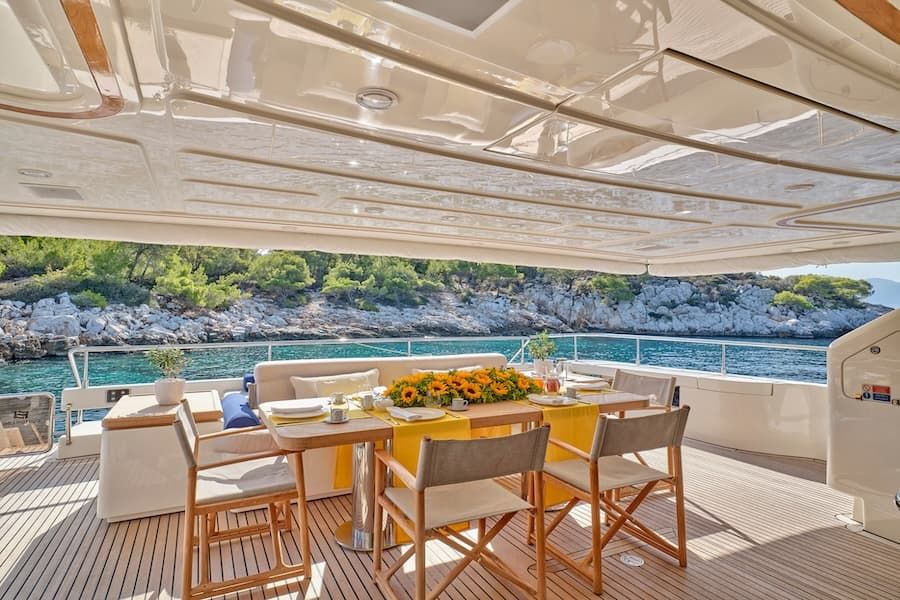 luxury yacht deck, Greece superyacht charter, Greece yachts
