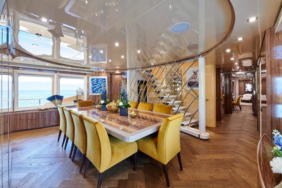 luxury inner spaces, luxury living, super yacht charter Greece