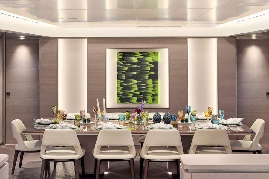 luxury dining, superyachts fine dining, luxury super yacht charter