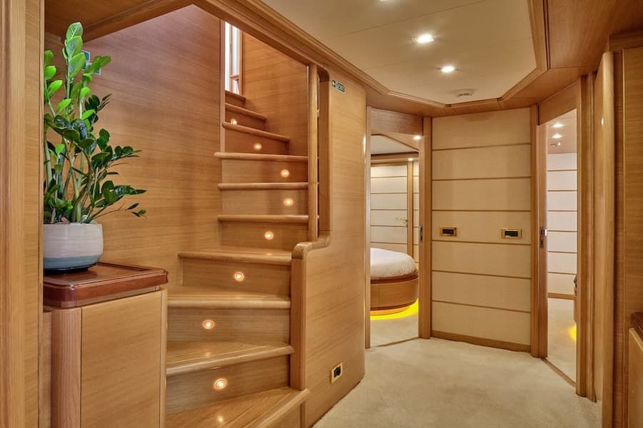 luxury interior, yacht interior, superyacht Pareaki Greece