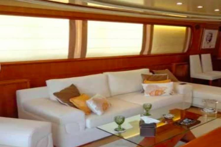 yacht interior, inner spaces, motor yacht rental Greece