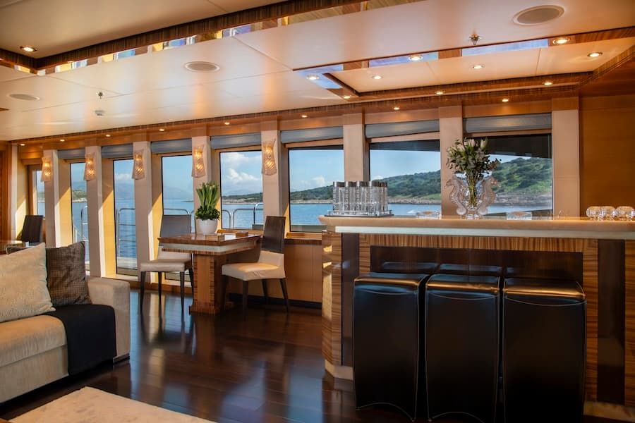 luxury bar, superyacht event Greece, superyacht charter Greece