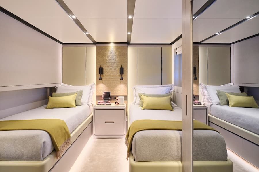 superyacht accommodation, Oneiro yacht, superyacht charter Greece
